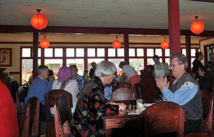 Visitors filled our new restaurant to capacity both days of our Spring Planting Festival. Food was served by donation. 